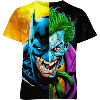Batman X Joker: Dynamic Black and Vibrant Colors - Comfortable T-Shirt