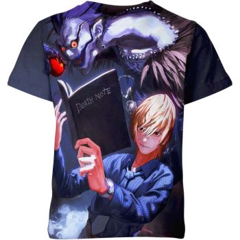 Mysterious Blue Light Yagami And Ryuk From Death Note Shirt