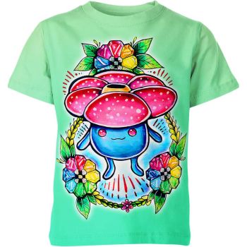 Blossoming Floral Elegance - Vibrant Green Vileplume Shirt