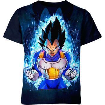Luminous Saiyan Warrior - Azure Blue Shirt