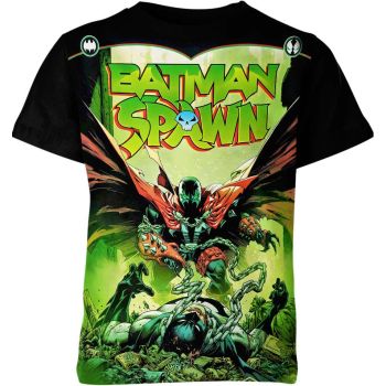 Unleash Your Heroic Side with Dark and Striking Spawn vs Batman T-Shirt