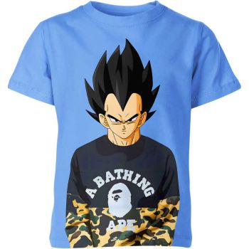 Royal Saiyan Style - A Bathing Ape Blue Shirt