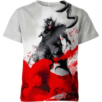 Dark and Fiery: The Batman Who Laughs Bat Symbol Shirt - A Clean White Tee