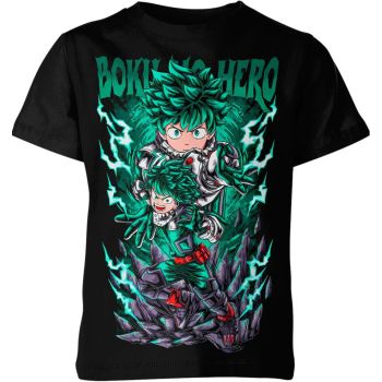 Shadow of Heroism - Deku Izuku My Hero Academia Shirt in Black