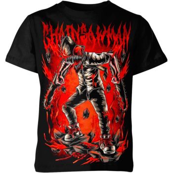 Menacing Devil Slayer Denji Chainsaw Man Shirt - High-Quality and Intense