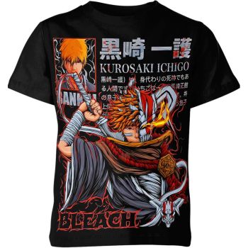 Ichigo Kurosaki From Bleach Shirt - Midnight Black Shadow!