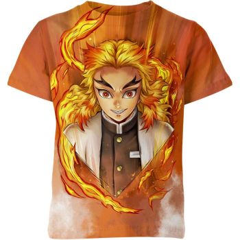 Vibrant Orange Kyojuro Rengoku From Demon Slayer Shirt