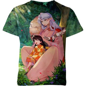 Verdant Journey: Rin And Sesshomaru Inuyasha Shirt