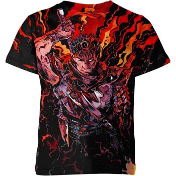 Guts From Berserk Shirt - Obsidian Depths Struggler