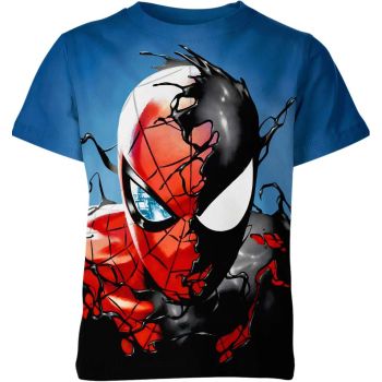 Show Off Your Style with Sleek and Mysterious Spider-man Man Black Suit T-Shirt