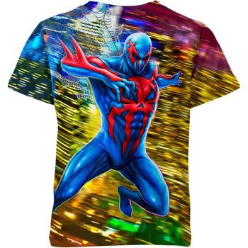 Experience a Splash of Colors with Playful and Vibrant Spider-man Man 2099 T-Shirt
