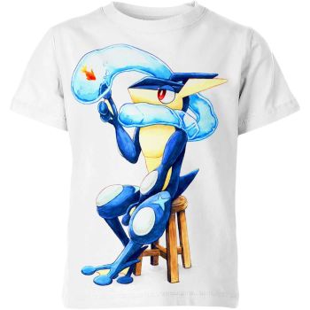 Greninja From DQS Shirt Pure White Ninja