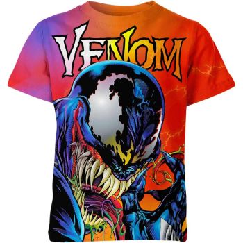 Smiling Venom - Venom Smile Yellow T-Shirt for Comic Lovers in Multicolor
