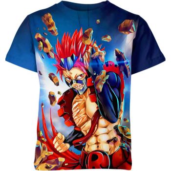 Heroic Blue - Kirishima Eijiro My Hero Academia Shirt in Blue