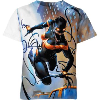 Metallic Venom - Venom Face Metal T-Shirt in Deep Black