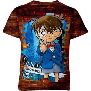 Sleuthing Adventures Detective Conan Shirt - Earthy Brown Mystery