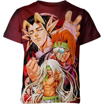 Spirit Gun Blaze - Reddish Brown Yuyu Hakusho Shirt