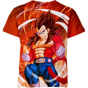 Fiery Saiyan Blaze - Vibrant Orange Vegeta Shirt