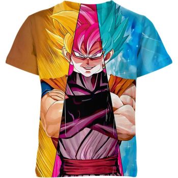 Goku Black Kaleidoscope Fusion Shirt - Embrace the Vibrant Fusion