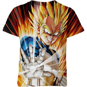 Radiant Saiyan Aura - Luminous Yellow Vegeta Shirt