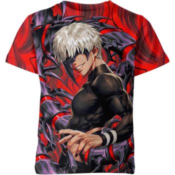 White Reaper - Ken Kaneki From Tokyo Ghoul Shirt in Pure White