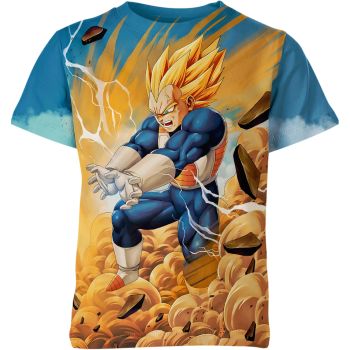 Fusion of Saiyan Elements - Blue and Gold Vegeta Shirt