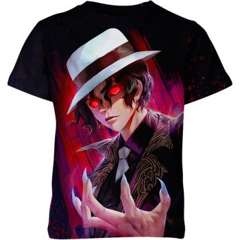 Striking Black and Purple Muzan Kibutsuji From Demon Slayer Shirt