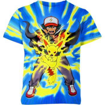 Electric Surge Ash Pikachu Shirt