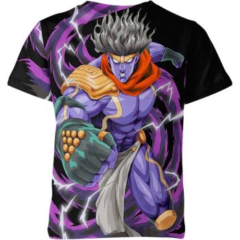 Star Platinum From Jojo's Bizarre Adventure Shirt - Regal Purple