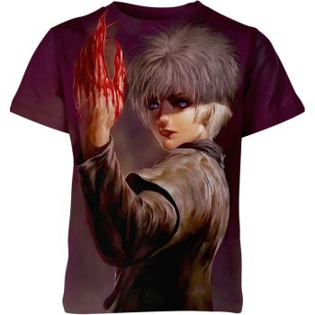 Mystical Blend - Killua Zoldyck From Hunter X Hunter Shirt in Brown-Purple