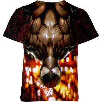 Star-Spangled Spidey: Casual and Trendy Spider-man Man T-Shirt in Black