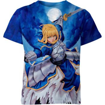 Azure Excalibur: Saber From Fate Shirt