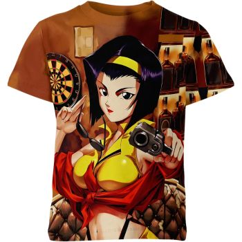 Seductive Bounty - Alluring Brown Faye Valentine From Cowboy Bebop Shirt