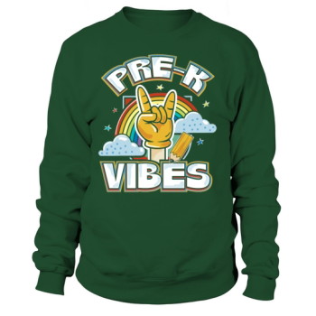 Pre-k Vibes Back To School Get Ready For School Pr Sweatshirt