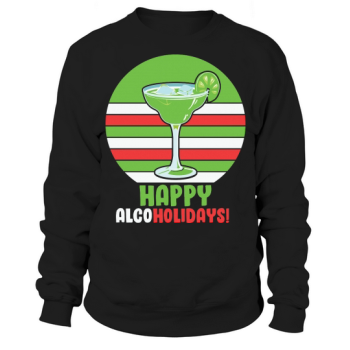 Happy Alcoholidays Martini Christmas Sweatshirt