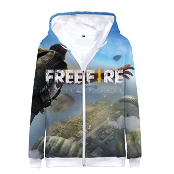 Free Fire Hoodies &#8211; Unisex 3D Print Zipper Gaming Hoodie
