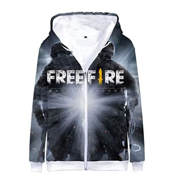 Free Fire Hoodies &#8211; Unisex 3D Print Zipper Gaming Hoodie