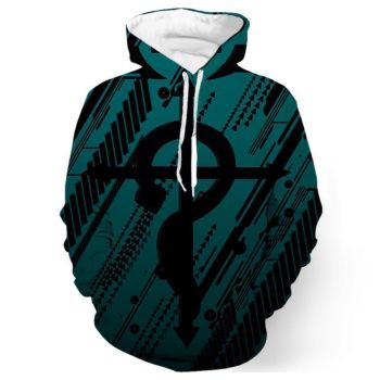 Fullmetal Alchemist Hoodies &#8211; Pullover Fullmetal Alchemist Logo Hoodie