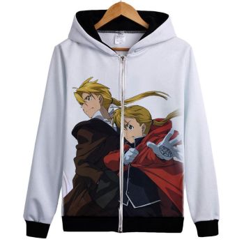 Fullmetal Alchemist Hoodies &#8211; Zip Up Coat Hoodie