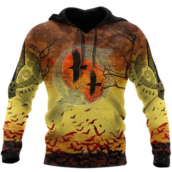 Street Style Yellow Owl Pattern Halloween Hoodie