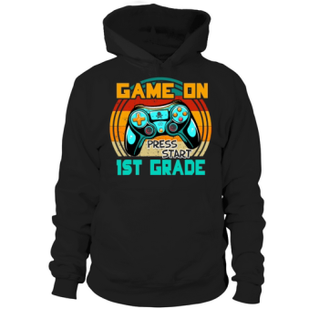 Back To School Vintage Game On Press Start 1st Hoodies