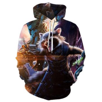 Galaxy Guard Hoodie &#8211; 3D Anime Sweatshirt