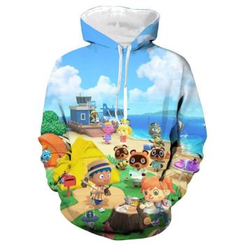 Game 3D Printed Animal Crossing Hoodie Sweatshirt Pullover