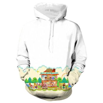 Game 3D Printed Animal Crossing Hoodie Sweatshirt Pullover