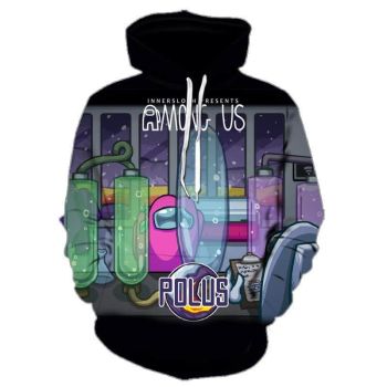 Game Among Us 3D Digital Printed Zipper Hoodie Pullover