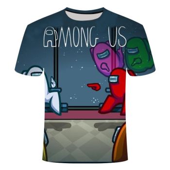 Game Among Us 3D Printed Breathable Round T-Shirt