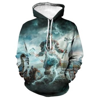 Game Assassin&#8217;s Creed Valhalla 3D Print Hoodie Sweatshirts