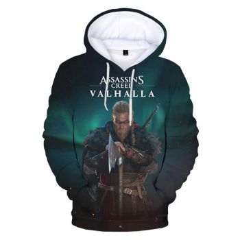 Game Assassins Creed Valhalla 3D Print Hoodie Sweatshirts