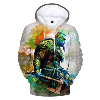 Game Assassins Creed Valhalla 3D Print Hoodie Sweatshirts