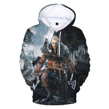 Game Assassins Creed Valhalla 3D Print Hoodie Sweatshirts